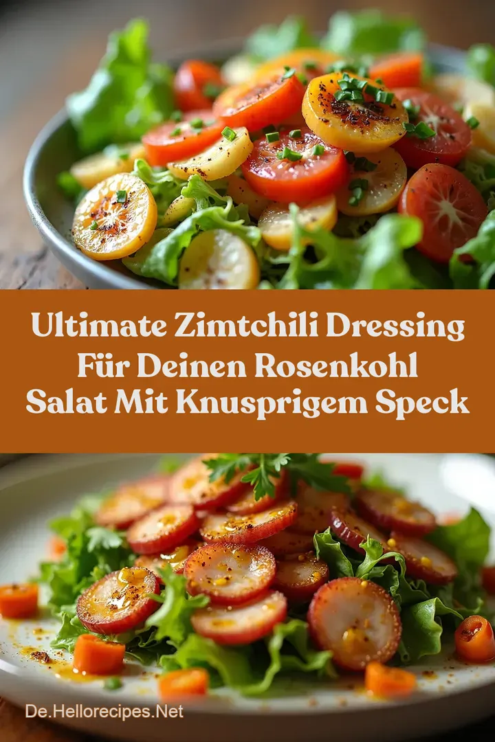 Ultimate ZimtChili Dressing für Deinen Rosenkohl Salat mit Knusprigem Speck