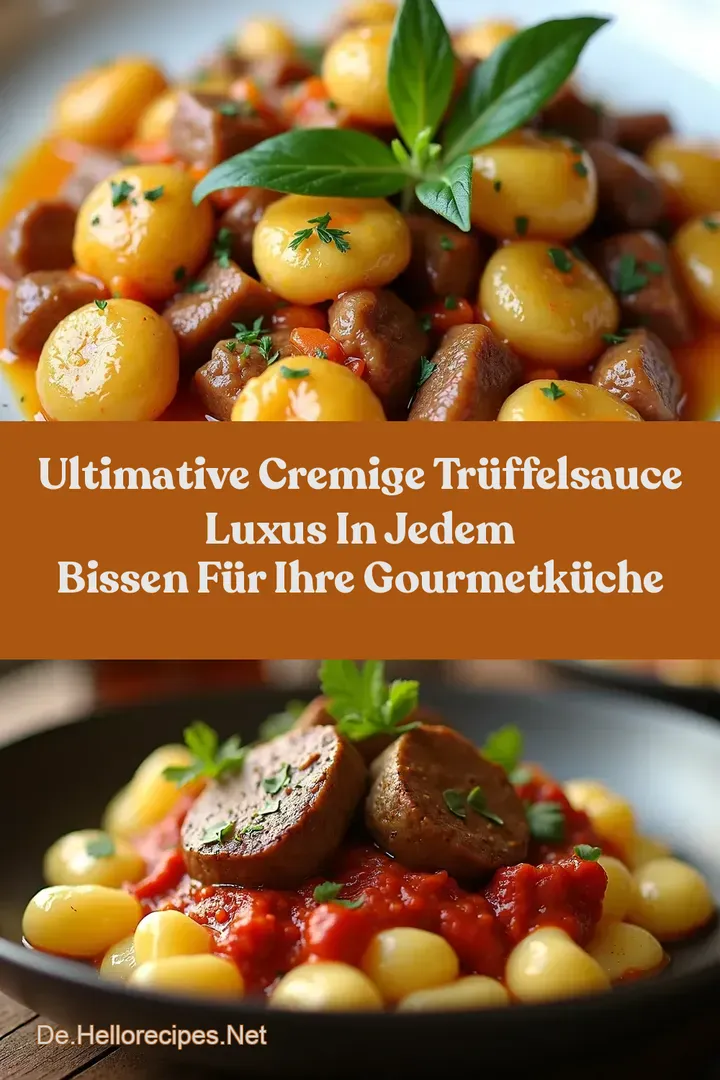 ULTIMATIVE Cremige Trüffelsauce Luxus in Jedem Bissen Für Ihre GourmetKüche