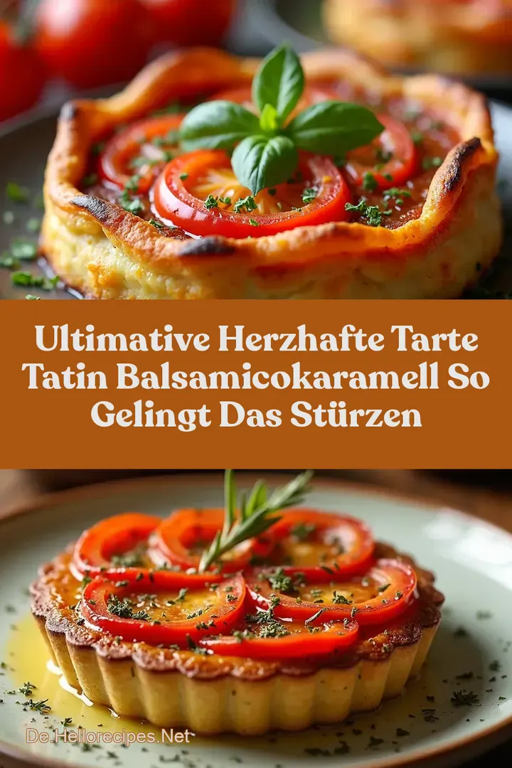 Ultimative Herzhafte Tarte Tatin BalsamicoKaramell So gelingt das Stürzen