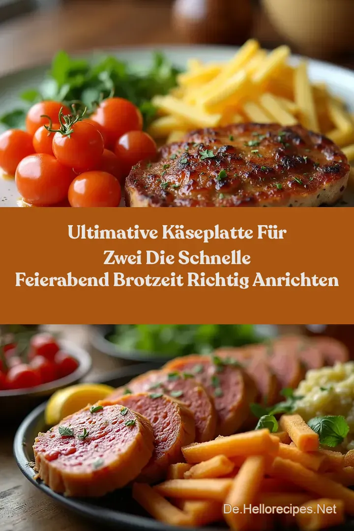 Ultimative K&auml;seplatte f&uuml;r Zwei Die schnelle Feierabend Brotzeit richtig anrichten