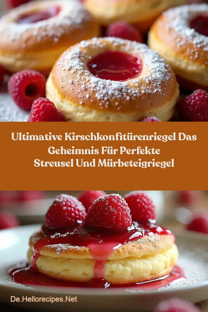 Ultimative KirschkonfitürenRiegel Das Geheimnis für Perfekte Streusel und MürbeteigRiegel