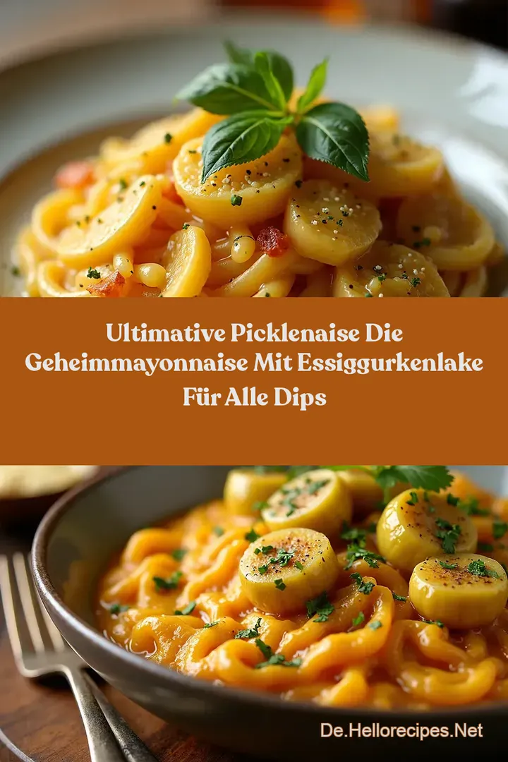 ULTIMATIVE Picklenaise Die GeheimMayonnaise mit Essiggurkenlake für alle Dips