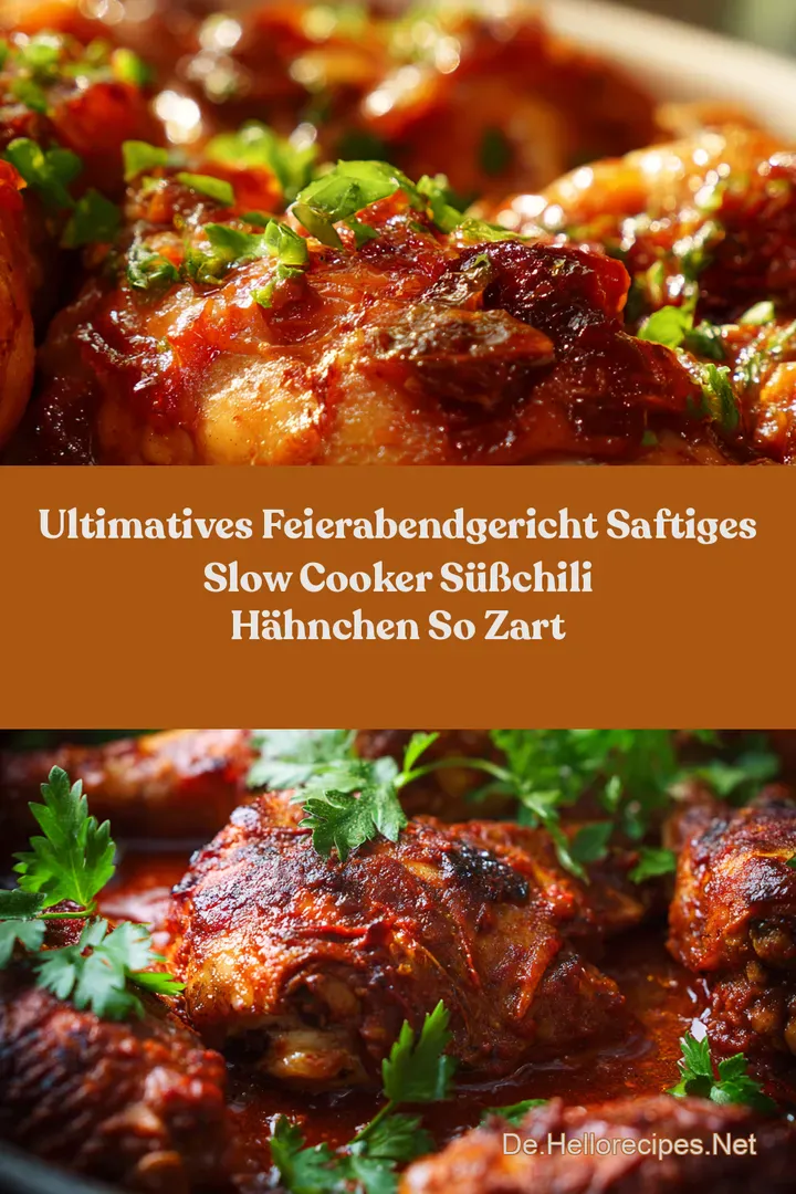 Ultimatives FeierabendGericht Saftiges Slow Cooker SüßChili Hähnchen so zart
