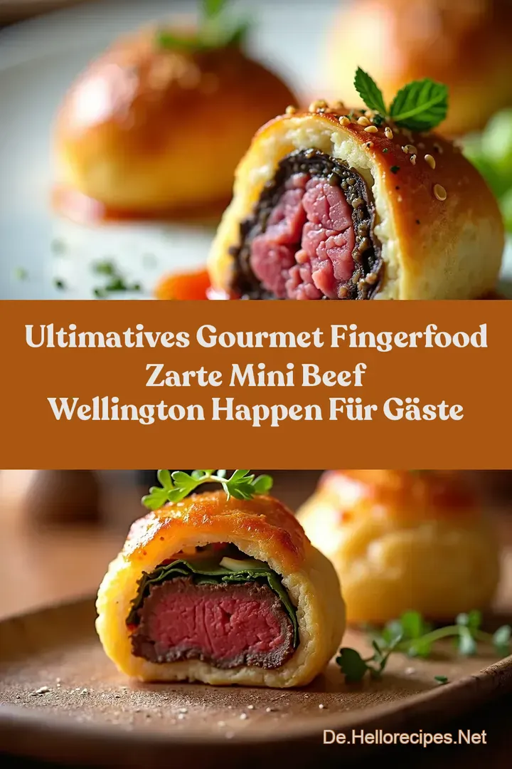 Ultimatives Gourmet Fingerfood Zarte Mini Beef Wellington Happen für Gäste