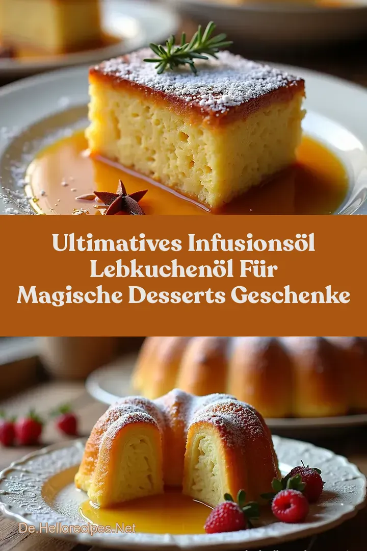 Ultimatives Infusionsöl Lebkuchenöl für magische Desserts Geschenke