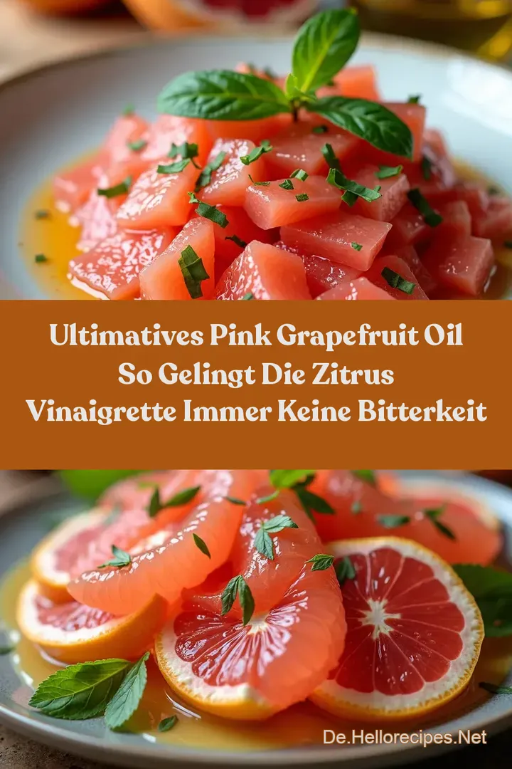 Ultimatives Pink Grapefruit Oil So gelingt die Zitrus Vinaigrette immer Keine Bitterkeit