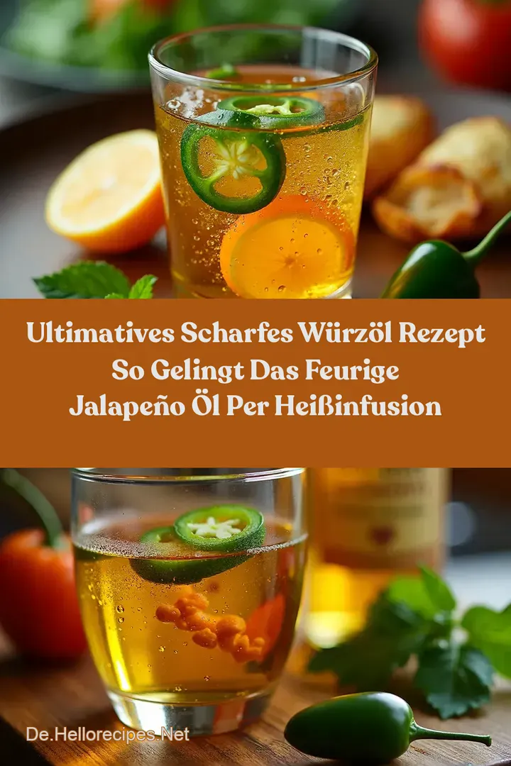Ultimatives Scharfes W&uuml;rz&ouml;l Rezept So gelingt das feurige Jalape&ntilde;o &Ouml;l per Hei&szlig;infusion