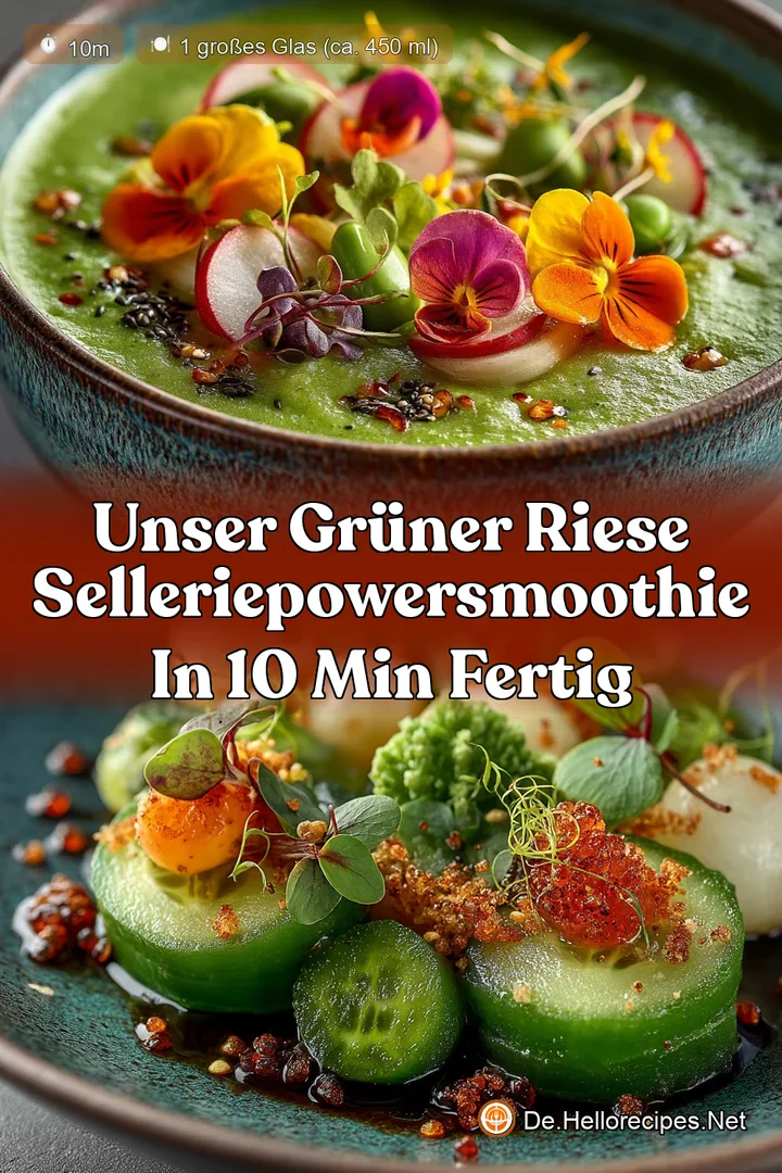 Unser Grüner Riese SelleriePowerSmoothie In 10 Min fertig