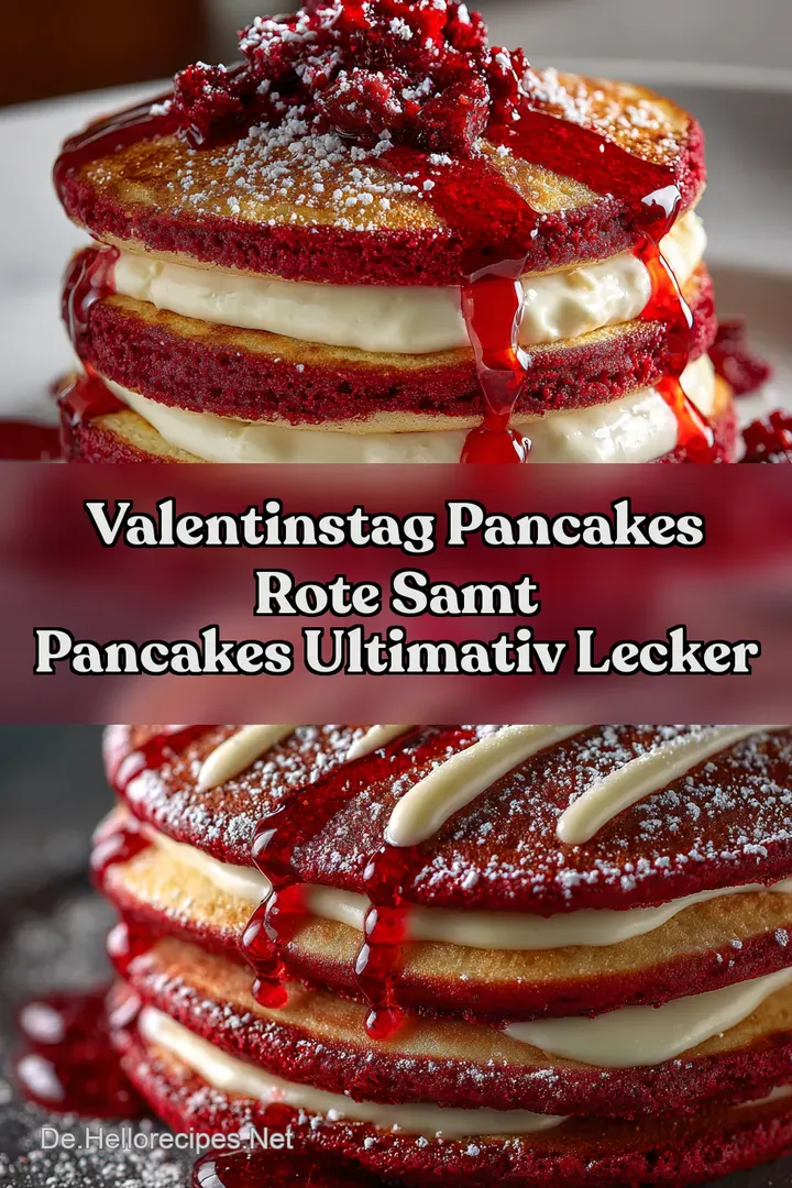 Valentinstag Pancakes Rote Samt Pancakes Ultimativ Lecker
