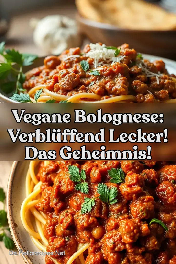 Vegane Bolognese: Verblüffend Lecker! Das Geheimnis!