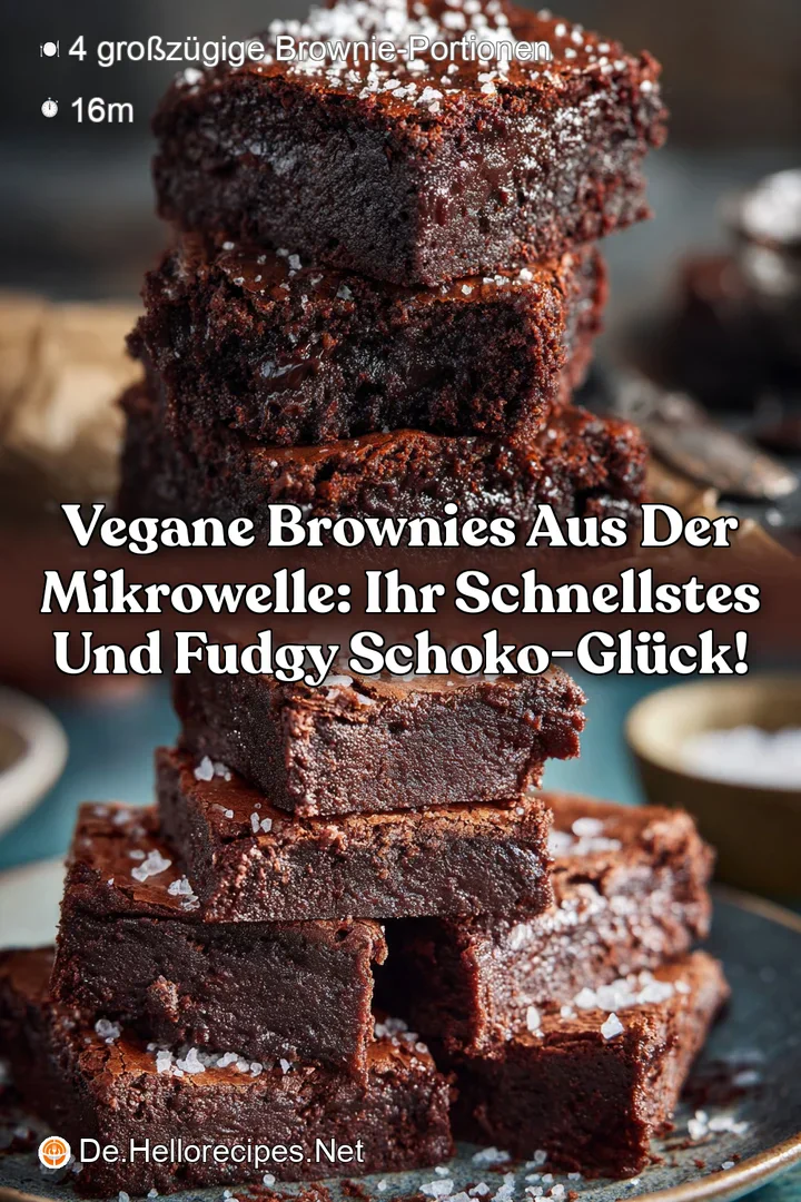 Vegane Brownies aus der Mikrowelle: Ihr schnellstes und fudgy Schoko-Gl&uuml;ck!