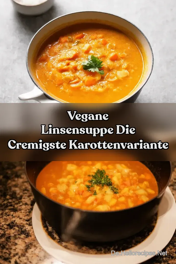 Vegane Linsensuppe Die cremigste KarottenVariante