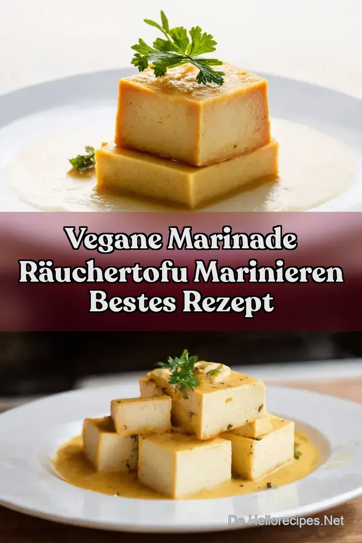 Vegane Marinade R&auml;uchertofu Marinieren Bestes Rezept