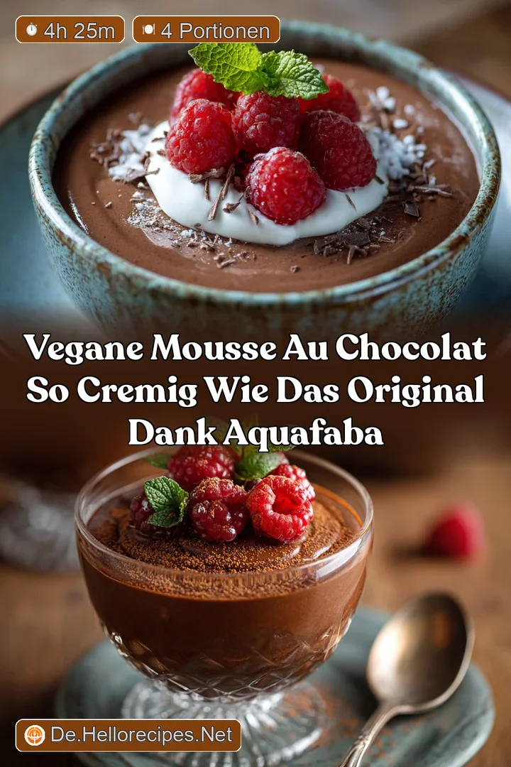 Vegane Mousse au Chocolat So cremig wie das Original dank Aquafaba
