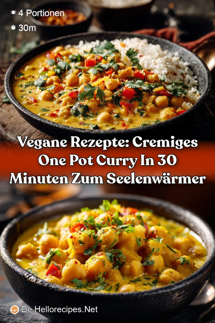 Vegane Rezepte: Cremiges One Pot Curry in 30 Minuten zum Seelenw&auml;rmer