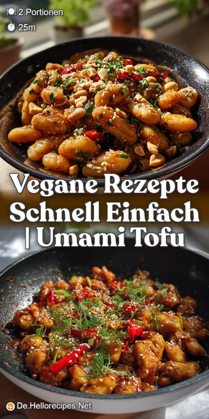 Vegane Rezepte schnell einfach | Umami Tofu