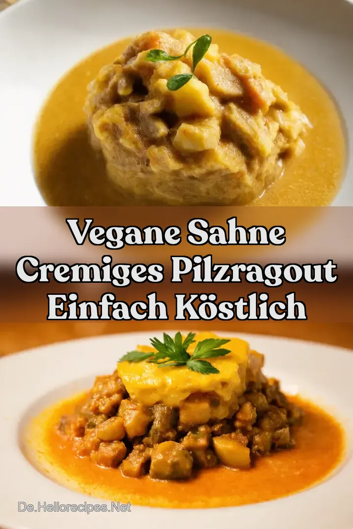 Vegane Sahne Cremiges Pilzragout Einfach Köstlich