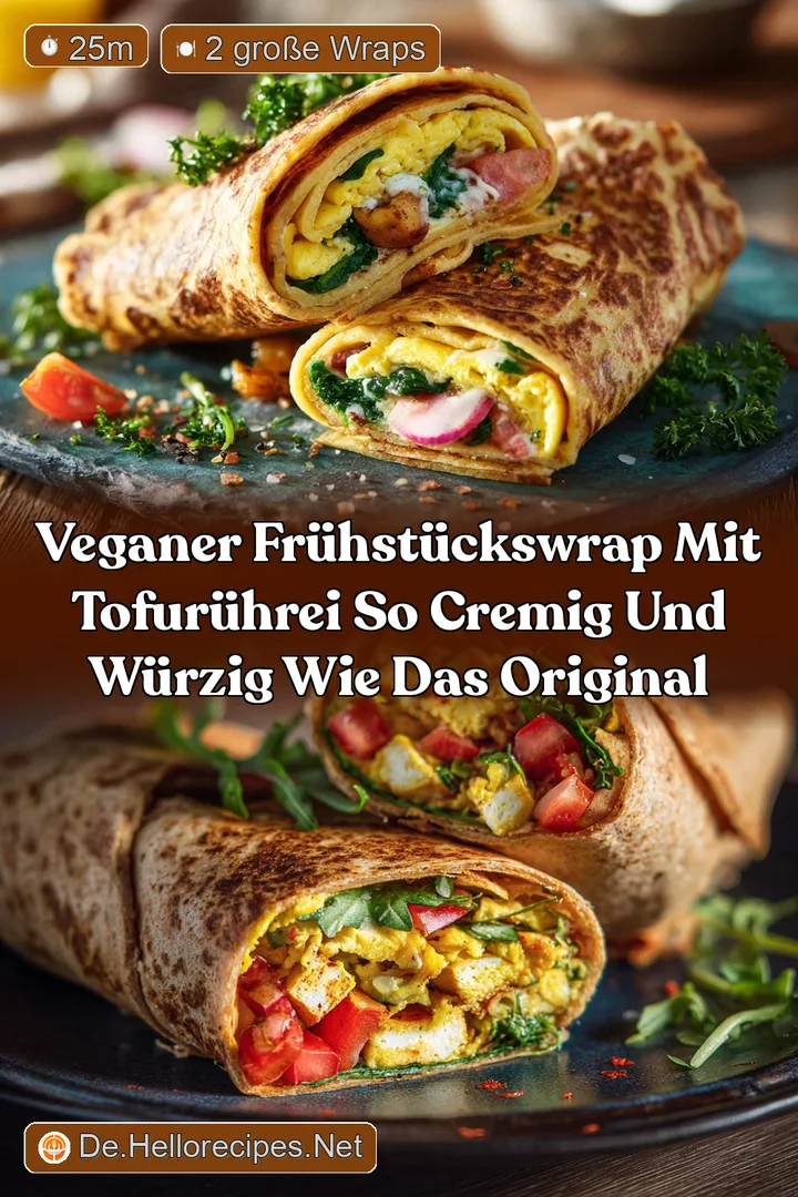 Veganer Fr&uuml;hst&uuml;ckswrap mit TofuR&uuml;hrei So cremig und w&uuml;rzig wie das Original