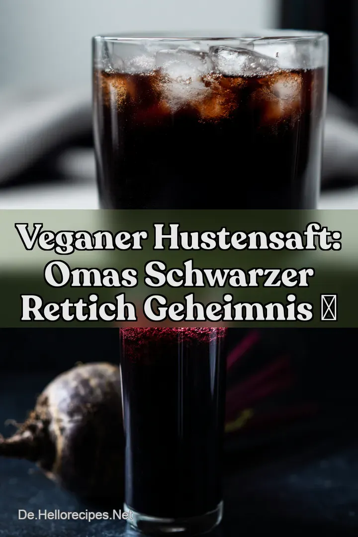 Veganer Hustensaft: Omas Schwarzer Rettich Geheimnis ✨