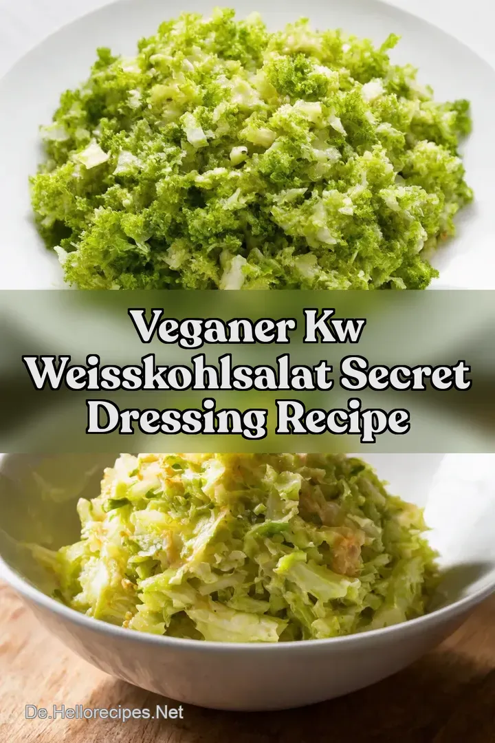 Veganer kw Weisskohlsalat Secret Dressing Recipe
