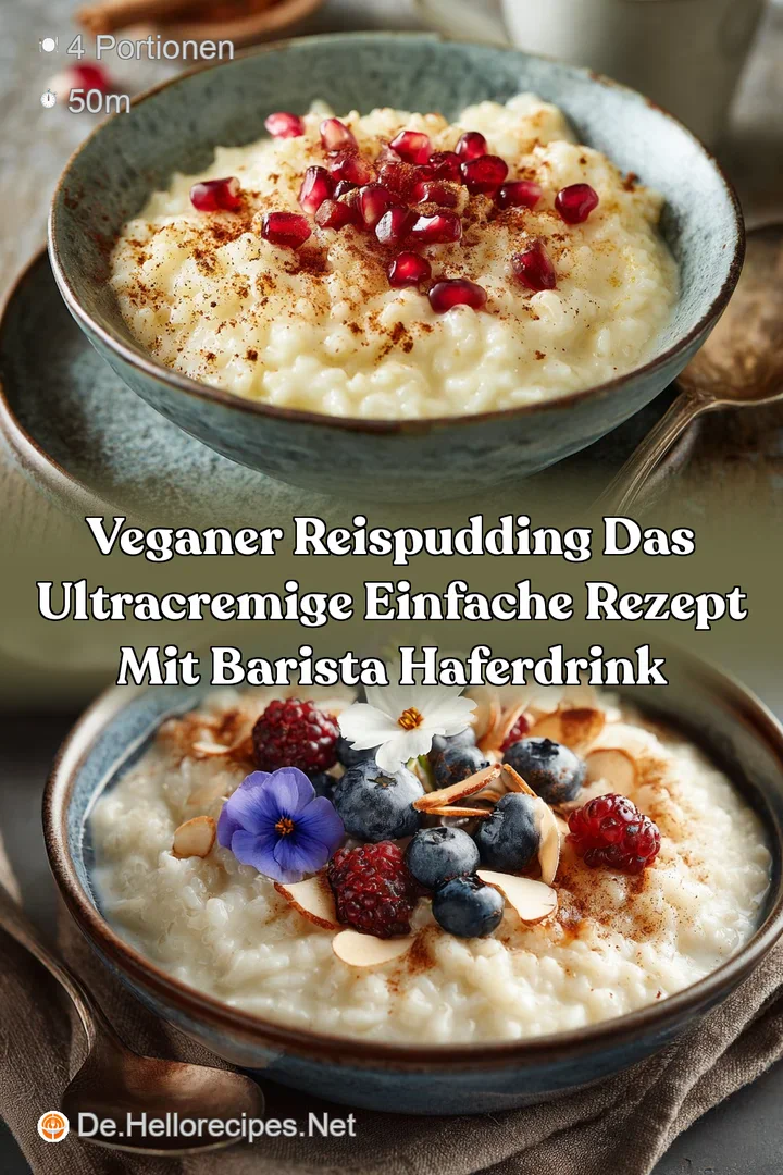Veganer Reispudding Das ultracremige einfache Rezept mit Barista Haferdrink