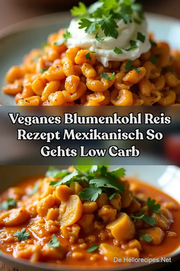 Veganes Blumenkohl Reis Rezept Mexikanisch So gehts Low Carb