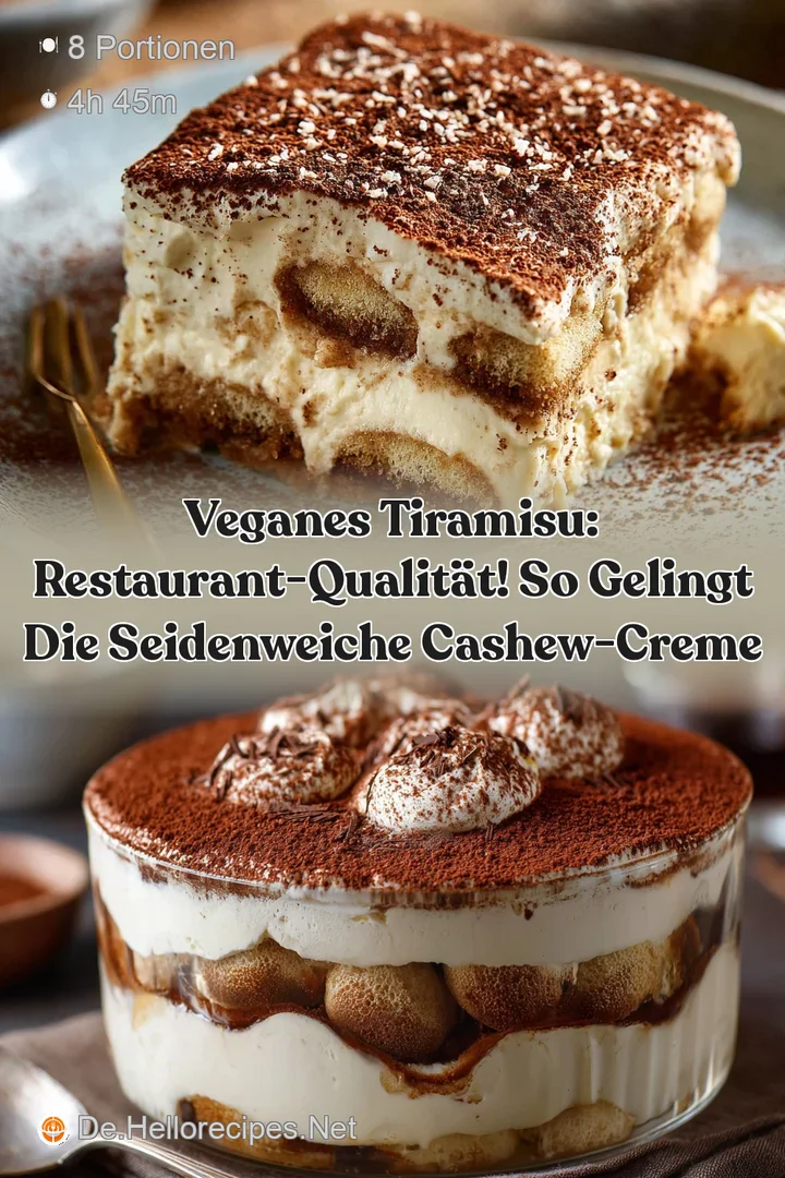 Veganes Tiramisu: Restaurant-Qualit&auml;t! So gelingt die seidenweiche Cashew-Creme