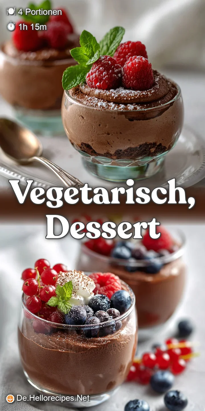 Close-up of creamy dark chocolate mousse. The glossy surface reflects light, hinting at the rich, smooth, and intensely ch...