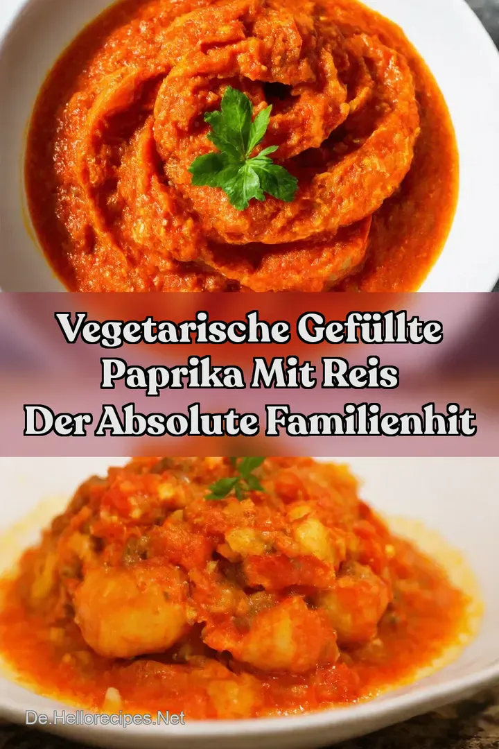 Vegetarische Gef&uuml;llte Paprika mit Reis Der absolute Familienhit