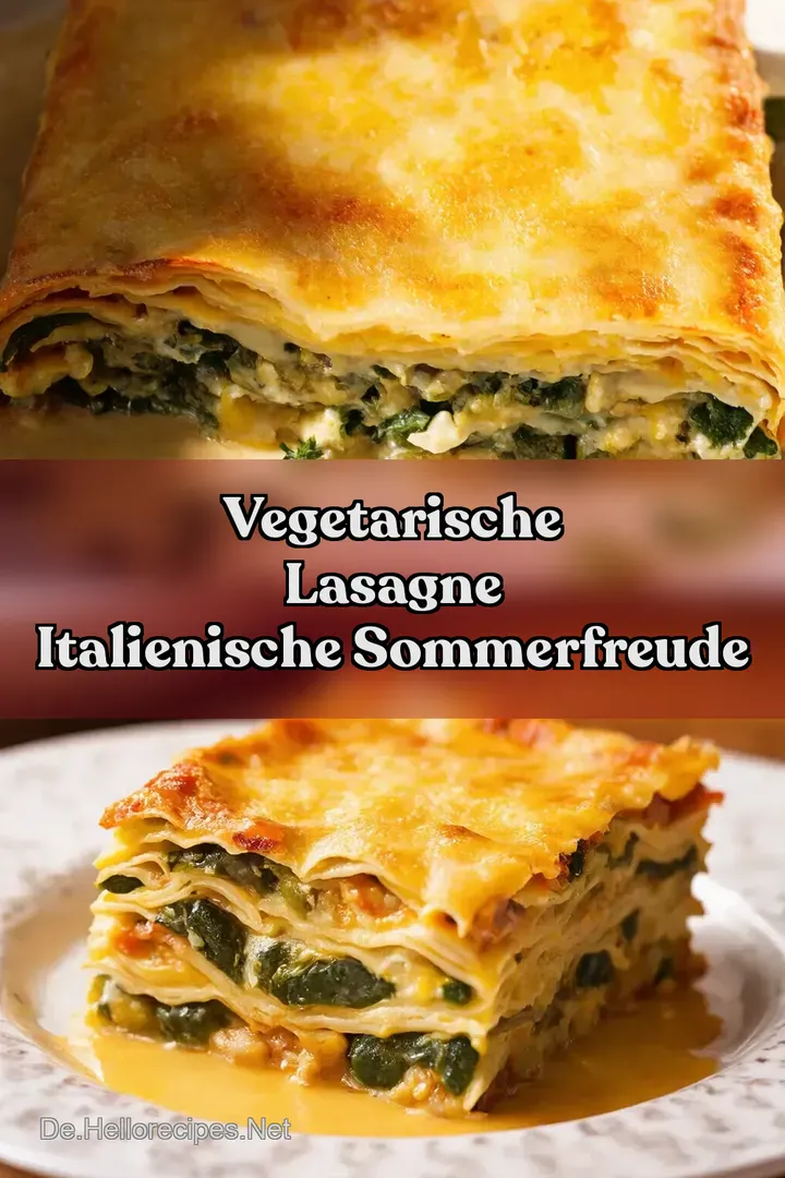 Vegetarische Lasagne Italienische SommerFreude