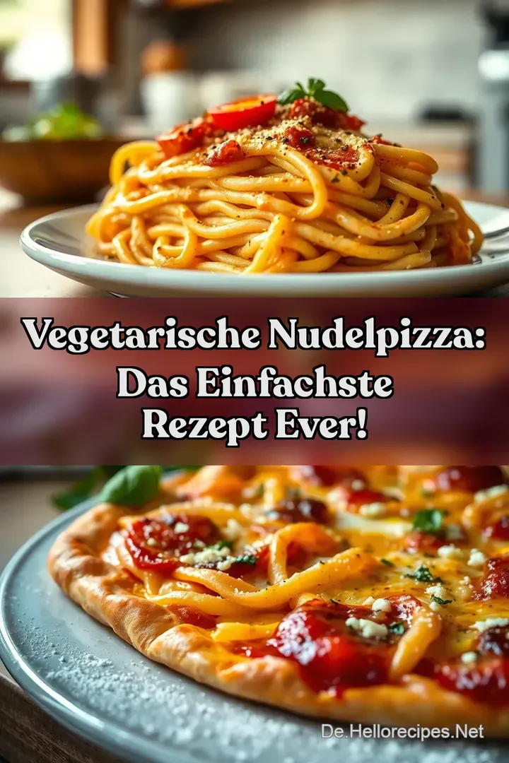 Vegetarische Nudelpizza: Das Einfachste Rezept ever!