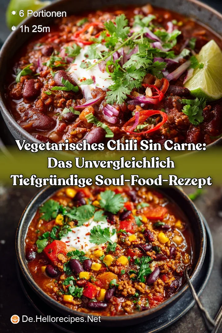 Vegetarisches Chili sin Carne: Das unvergleichlich tiefgr&uuml;ndige Soul-Food-Rezept
