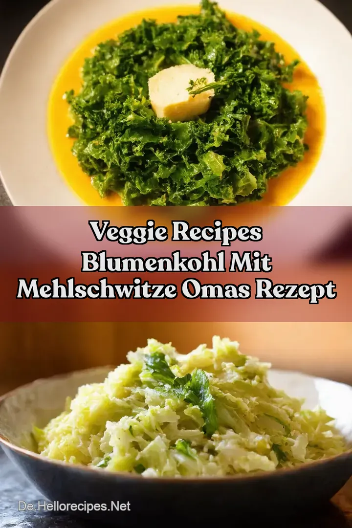 Veggie Recipes Blumenkohl mit Mehlschwitze Omas Rezept