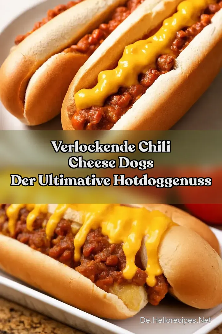 Verlockende Chili Cheese Dogs Der ultimative HotdogGenuss
