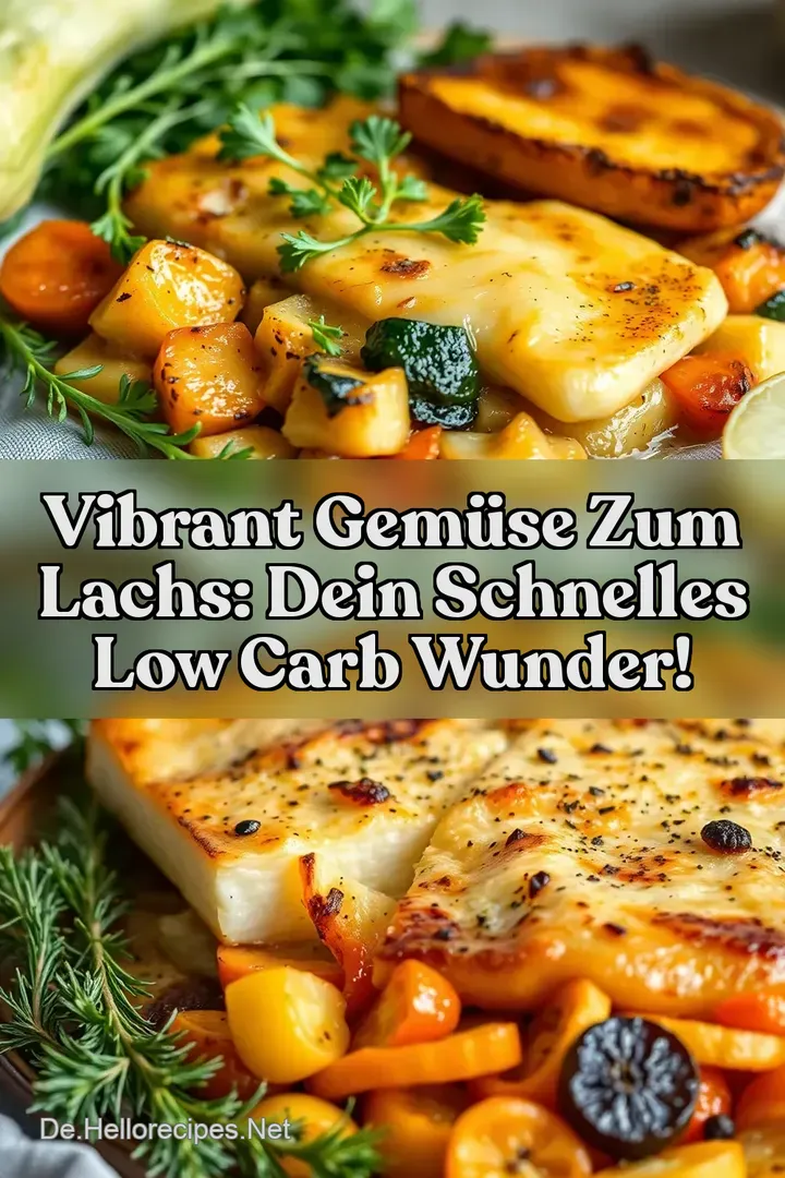 Vibrant Gemüse zum Lachs: Dein schnelles Low Carb Wunder!