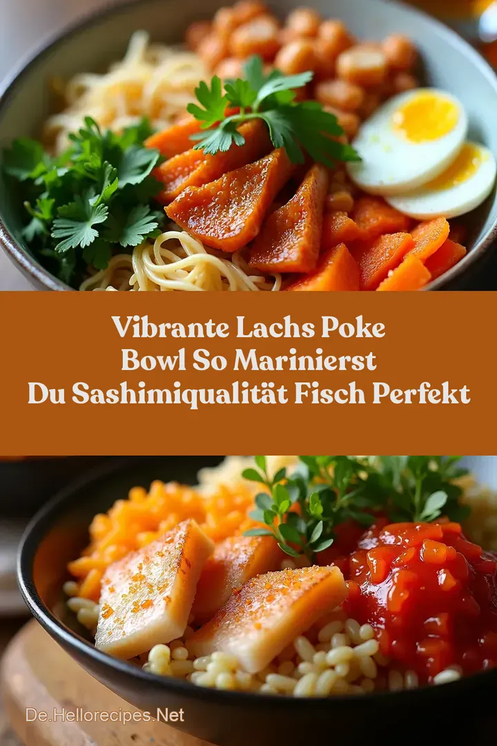 Vibrante Lachs Poke Bowl So Marinierst Du SashimiQualität Fisch Perfekt