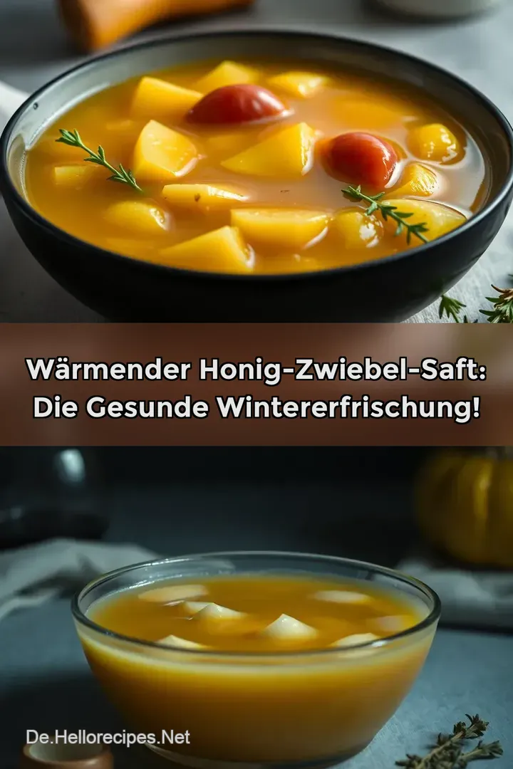 Wärmender Honig-Zwiebel-Saft: Die gesunde Wintererfrischung!
