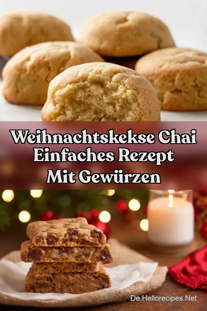 Weihnachtskekse Chai Einfaches Rezept mit Gew&uuml;rzen