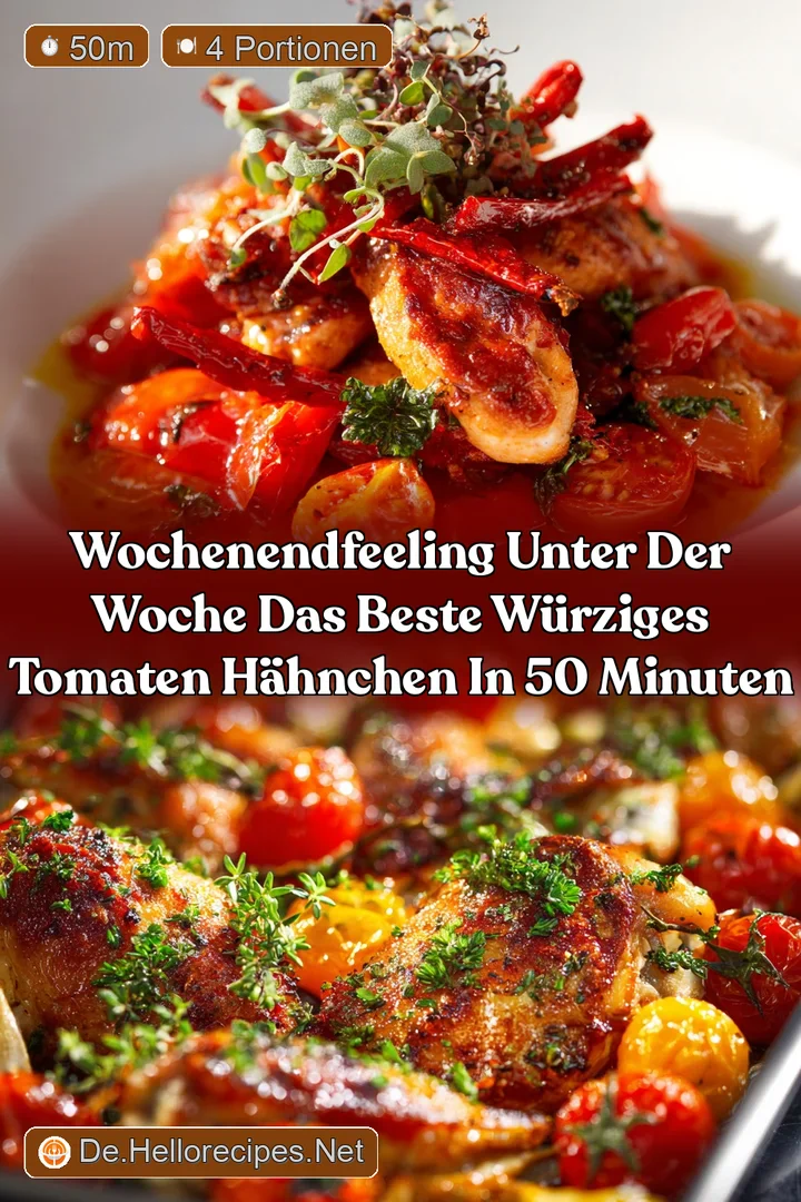 WochenendFeeling unter der Woche Das beste W&uuml;rziges Tomaten H&auml;hnchen in 50 Minuten