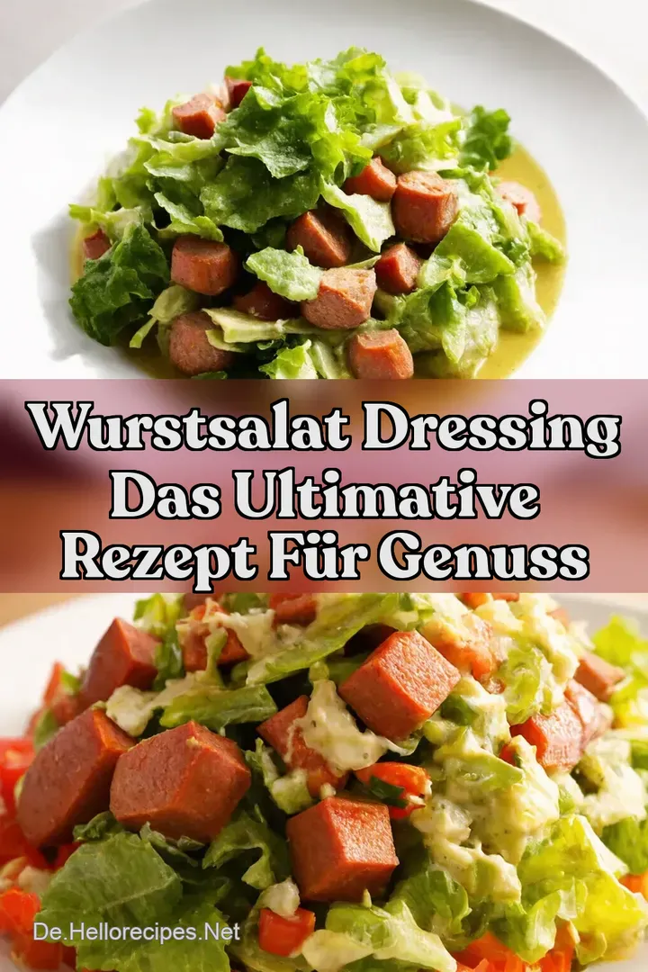 Wurstsalat Dressing Das Ultimative Rezept f&uuml;r Genuss