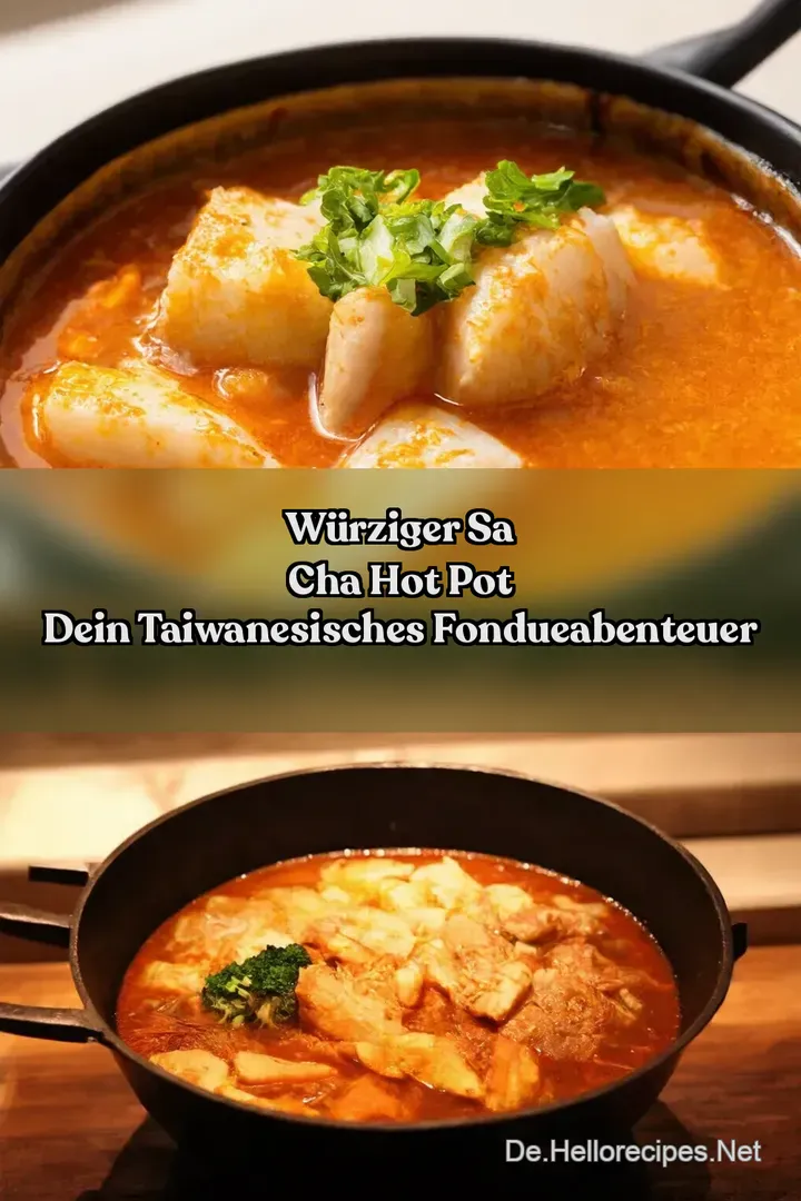 W&uuml;rziger Sa Cha Hot Pot Dein taiwanesisches FondueAbenteuer