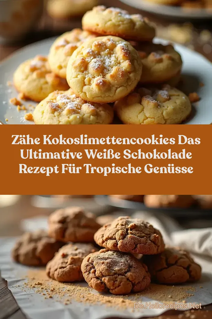 Zähe KokosLimettenCookies Das ultimative Weiße Schokolade Rezept für tropische Genüsse