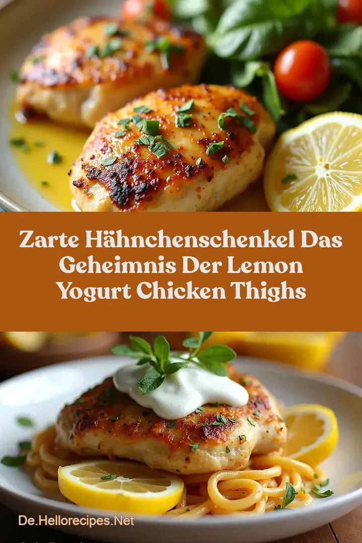 Zarte Hähnchenschenkel Das Geheimnis der Lemon Yogurt Chicken Thighs