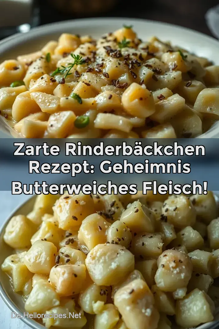 Zarte Rinderbäckchen Rezept: Geheimnis butterweiches Fleisch!
