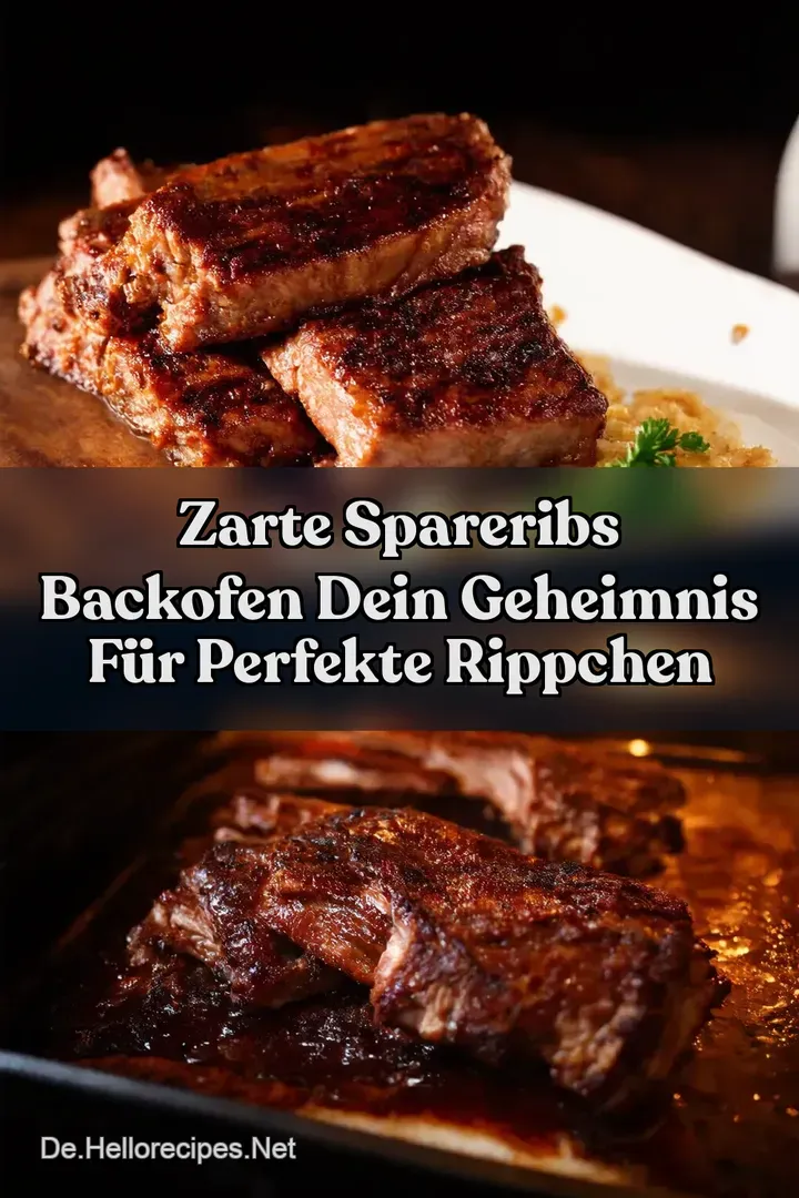 Zarte Spareribs Backofen Dein Geheimnis f&uuml;r Perfekte Rippchen