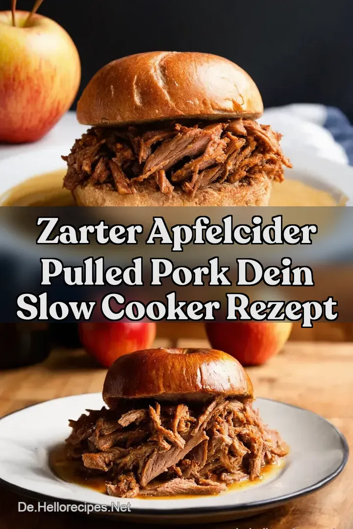 Zarter Apfelcider Pulled Pork Dein Slow Cooker Rezept
