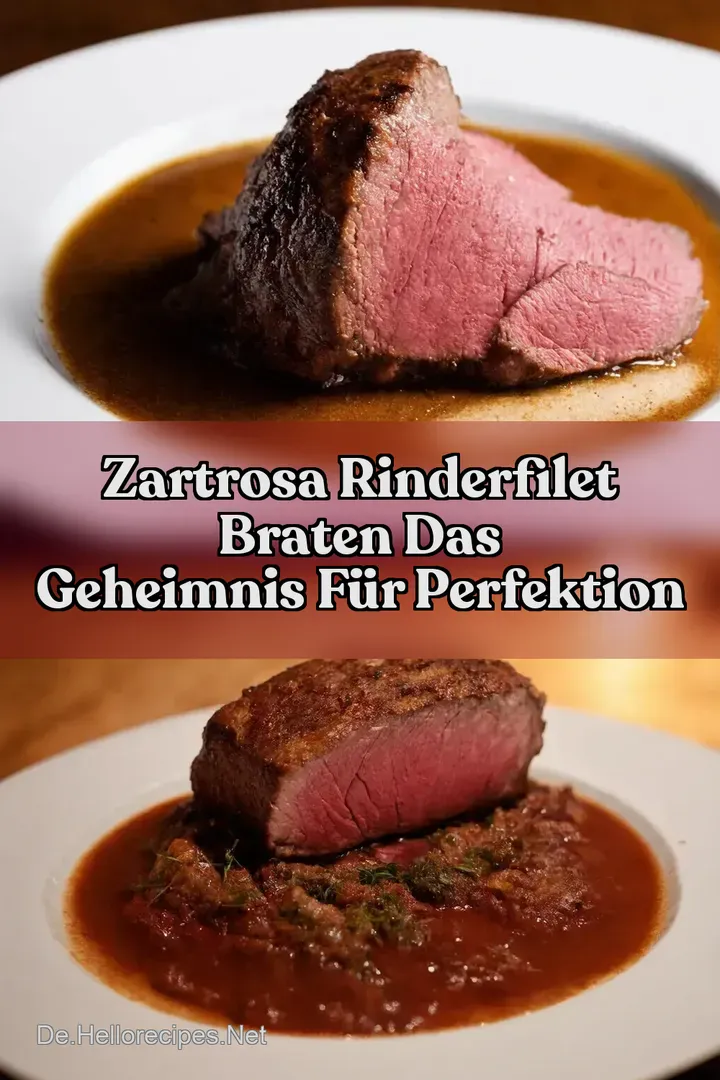 Zartrosa Rinderfilet Braten Das Geheimnis f&uuml;r Perfektion