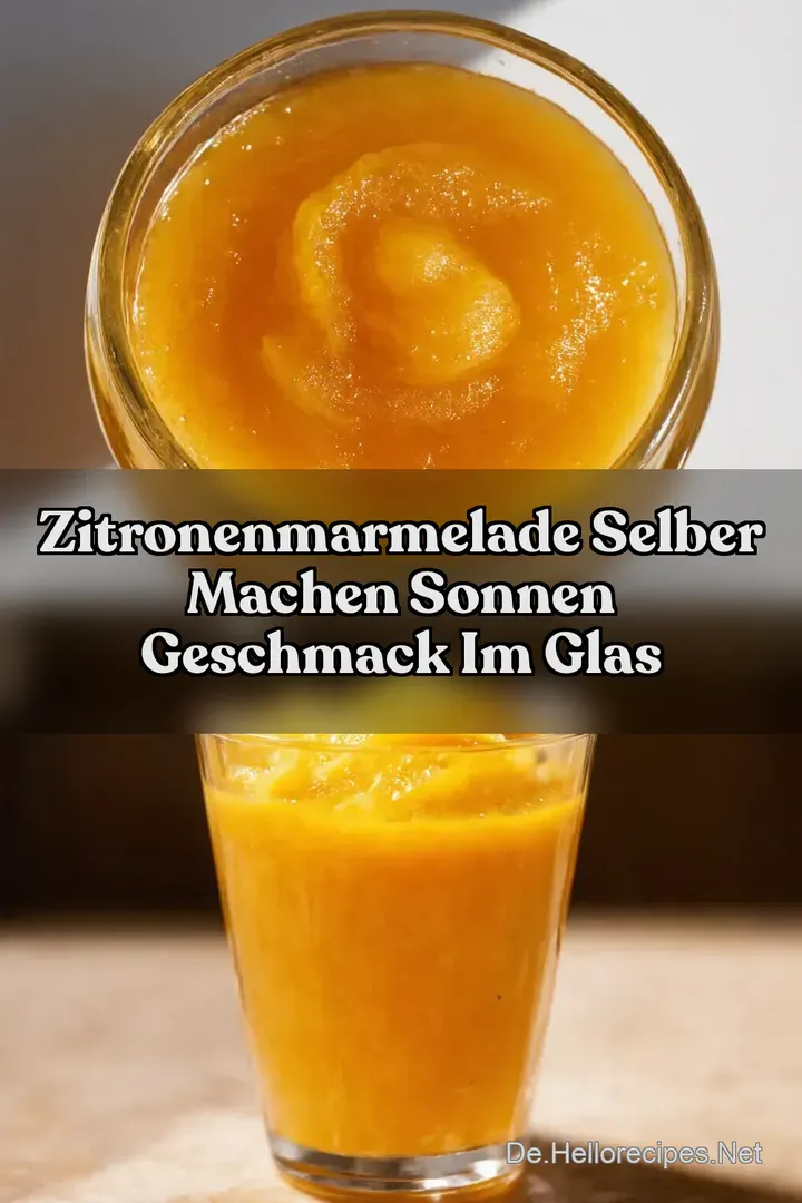 Zitronenmarmelade selber machen Sonnen Geschmack im Glas
