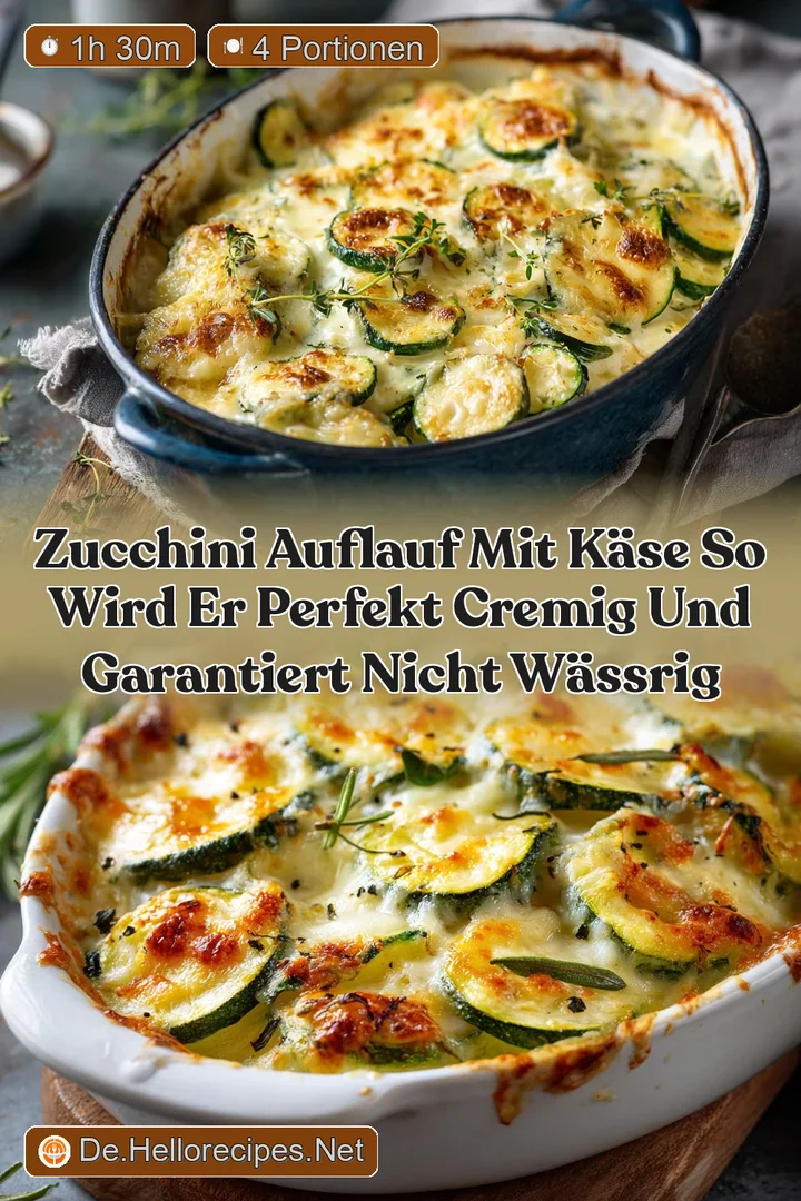 Zucchini Auflauf mit K&auml;se So wird er perfekt cremig und garantiert nicht w&auml;ssrig