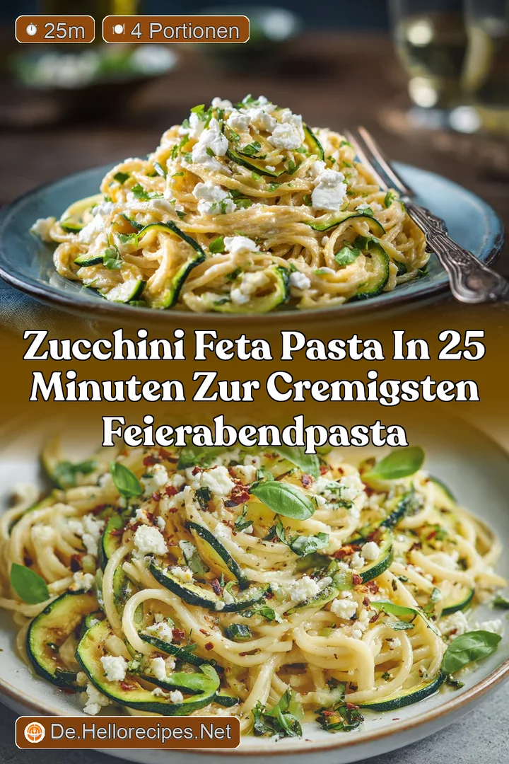 Zucchini Feta Pasta In 25 Minuten zur cremigsten FeierabendPasta